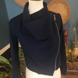 Rachel Roy Midnight Blue Zipper Jacket